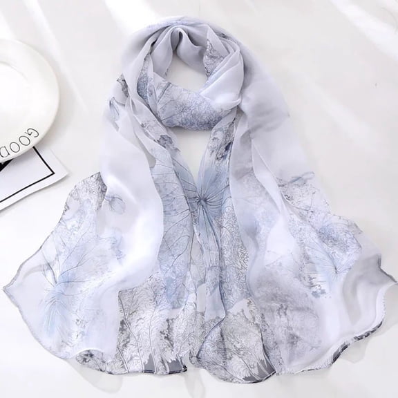 Helii Soft Printed Scarf For Women Fashion Long Scarves Lightweight Shawl Wrap Elegant Design