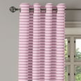 thumbnail image 2 of Ambesonne Geometric Grommet Curtain, Pink Tones Stripes, 50" x 96", Pink Grey White, 2 of 6