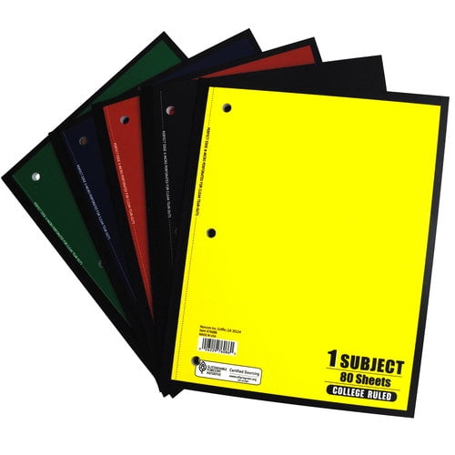 1 Subject Notebook, 80 Sheets