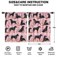 thumbnail image 2 of Blackout Kids Curtains,Rottweiler Dogs with Flowers Childrens Insulated Curtains Set Of 2,Bedroom Essentials,Toddler Room Decor 42x54in(106x137cm), 2 of 4