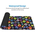 thumbnail image 3 of Rainbow Paw Prints Gaming Mouse Pad Large Mouse Pad (31.5x11.8 Inch) Non-Slip Rubber Base Large Desk Mat Desk Protector for Home Office Gaming Work, 3 of 5