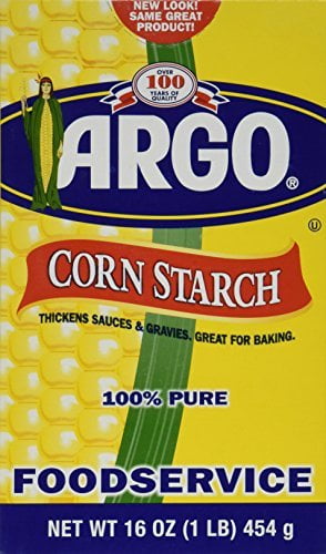 NineChef Bundle - Argo Corn Starch - 16 oz 100% PURE Gluten Free + 1 NineChef Brand Long Handle Spoon