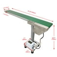 thumbnail image 2 of PVC Conveyor Belt Single Row Leg Conveyor Adjustable Speed for Industrial Transport 110V, 2 of 19