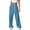Blue, variant on TEMOFON Sweatpants for Women Wide Leg Pants Fall Sweatpants with Pockets Elastic Waistband Comfy Pants Women Winter Lounge Pants Light Grey L