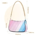 thumbnail image 3 of FORMRS Womens Shoulder Bag with Chain Strap Clutch Purse Cute Tote Handbag, Pink Gradient, 3 of 7