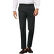 thumbnail image 1 of Pantalones de rayas INSPIRE CHIC para hombre, corte slim, pantalones formales de frente plano, 36 negro, 1 of 5