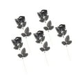 thumbnail image 1 of facefd Polyester Roses Halloween Table Centres de Table Parti Décor diy Faux Noir et Blanc, 1 of 9