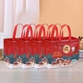 thumbnail image 3 of Home Decor 4/8/12Pcs Christmas Present Bag Non Woven Bag Handbag with Handle Reusable 8Pcs, 3 of 9