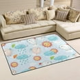 thumbnail image 2 of Coolnut Lightweight Soft Area Rugs 31x20 Inch, Elephants with Sun and Rain Floor Mat Doormat for for Rooms Entrance Hardwood Floor Living Room 2'7" x 1'8"） Nursery Rugs, 2 of 6