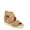 Warm Tan Microfiber, variant on Dr. Scholl's Shoes Womens Golden Hour Ankle Open Toe Wedge Sandals