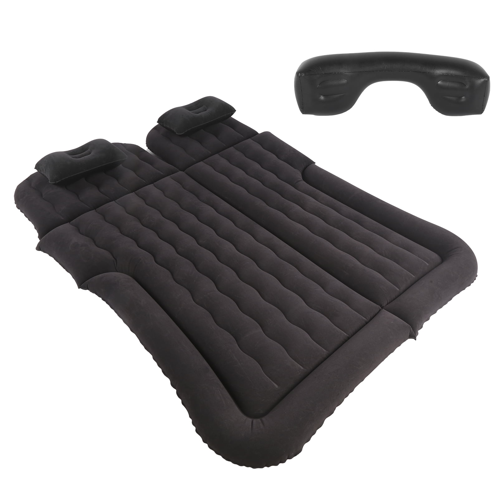 Inflatable Car Air Mattress Bed,Portable SUV Car Mattress Backseat With Two Pillow And Electric Car Air ,Air Mattress Flocking  Sleeping Pad For Travel Camping SUV MPV RV