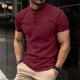 thumbnail image 1 of Ceisia Men's Gradient Printed Casual Elastic Sports Round Neck Active Top Gift, 1 of 6