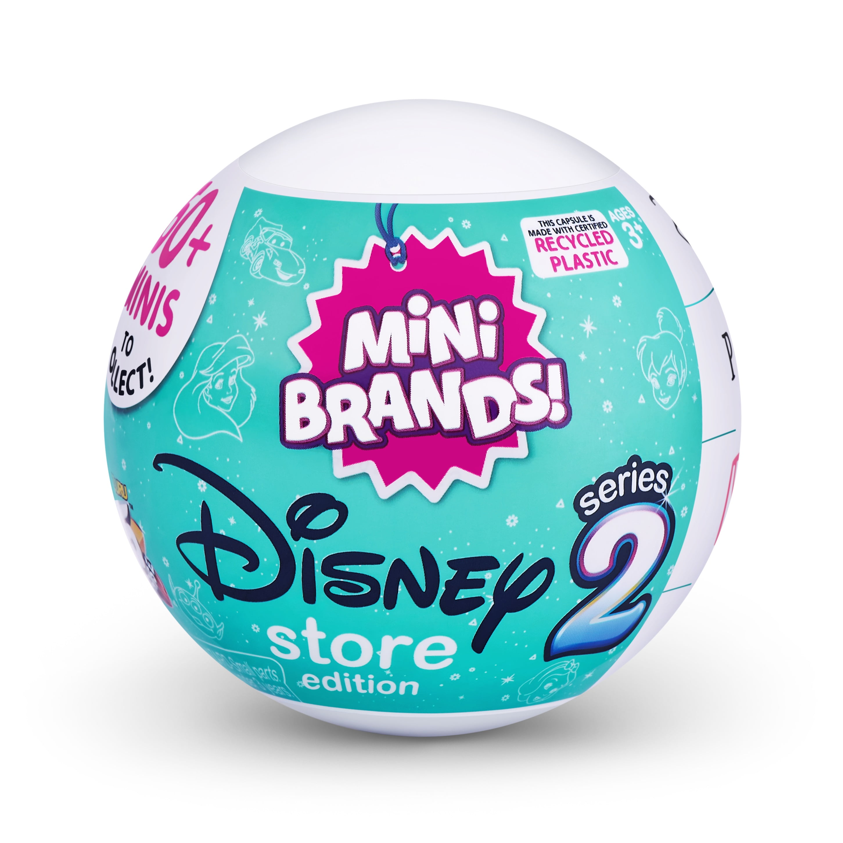 5 Surprise Mini Brands Disney Store Series 2 Capsule Novelty and Gag Toy by ZURU