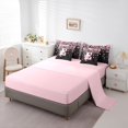 thumbnail image 5 of Manfei Girls Pink Monogrammed Bedding Comforter Set 7-Piece, Personalized Letter E Full Bedding Set, Kawaii Axolotl Cherry Blossoms Fitted Sheet Flat Sheet, Luxury Bedroom Decor, 5 of 8