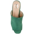 thumbnail image 5 of Journee Womens Adelaide Peep Toe Slip On Block Heel Sandals, Widths Available, 5 of 10