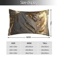 thumbnail image 2 of KLL Golden White Tiger Pillow Covers Envelope Closure,Super Soft and Cozy Fuzzy Fleece Pillow Case Cover (No pillow core） 16"x24", 2 of 5