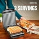 thumbnail image 2 of Parrilla eléctrica interior para 2 porciones George Foreman Black GRS040B, 2 of 7