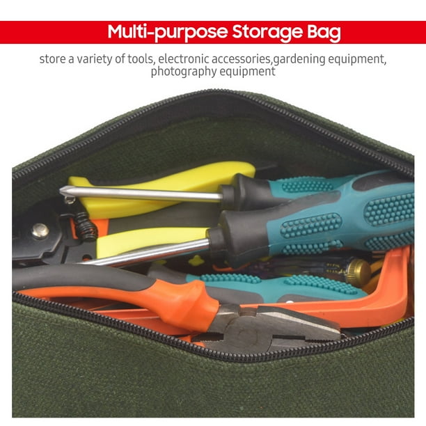 Canvas zipper tool bag hotsell