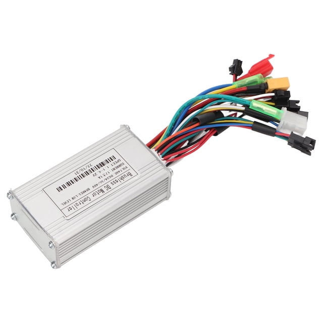 Controlador Sin Escobillas De Motor, Juego De Controlador De Bicicleta 17A 3 Modos De Onda Sinusoidal Modificación DIY 250W 350W Carcasa De Metal Para Scooter Eléctrico