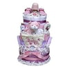 Baby Gift Idea Baby Shower 3 Tiered Diaper Cake- Girl