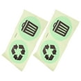 thumbnail image 3 of 1 Set Recycle And Trash Glow In The Dark Stickers Recycling Symbol Trash Can Vinyl Decal Stickers For Metal Plastic Garbage Cans And Bins Decal, 3 of 8