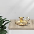 thumbnail image 3 of Candelabro vintage de aleación de zinc, candelabro decorativo. Dorado, 3 of 9
