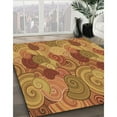 thumbnail image 3 of Ahgly Company Machine Washable Indoor Square Transitional Mahogany Brown Area Rugs, 5' Square, 3 of 7