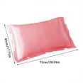 thumbnail image 3 of Solid Color Faux Silk Pillowcase Silk No Zipper Envelope Pillow Pillow Cover, 3 of 7