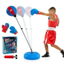 Infans Boxing Punching Bag w/ Height Adjustable Stand Boxing Gloves Teenagers & Adults