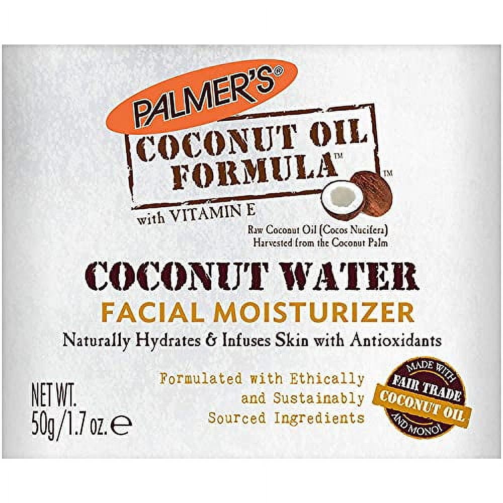Palmers Coconut Water Facial Moisturizer 1.7 Ounce Jar (2 Pack)