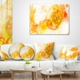 thumbnail image 4 of Designart Colored Smoke Yellow - Abstract Throw Pillow - 16x16, 4 of 5