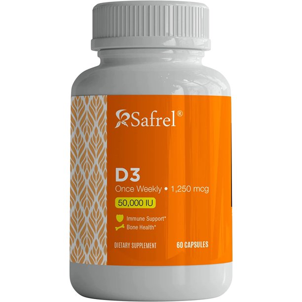 Safrel Vitamin D3 50,000 IU (as Cholecalciferol), Once Weekly Dose
