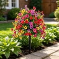 thumbnail image 3 of Artificial Flowers with Ground Spikes, Faux Shrubs for Garden, Outdoor Wedding Party Decorations, Patio & Porch Faux Plants, 3 of 7