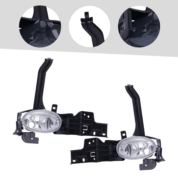 12V 55W Left and Right Bumper Fog Lights Fog Lamps For Honda Accord 2008 2009 2010 Fog Lights