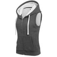thumbnail image 3 of MixMatchy Women's Sleeveless Sherpa Lining Zip Up Cozy Vest, 3 of 5