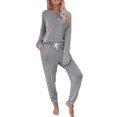 thumbnail image 1 of UK Womens Long Sleeve 2 PCS Tracksuits Set Joggers Active Sport Loungewear Frill, 1 of 5