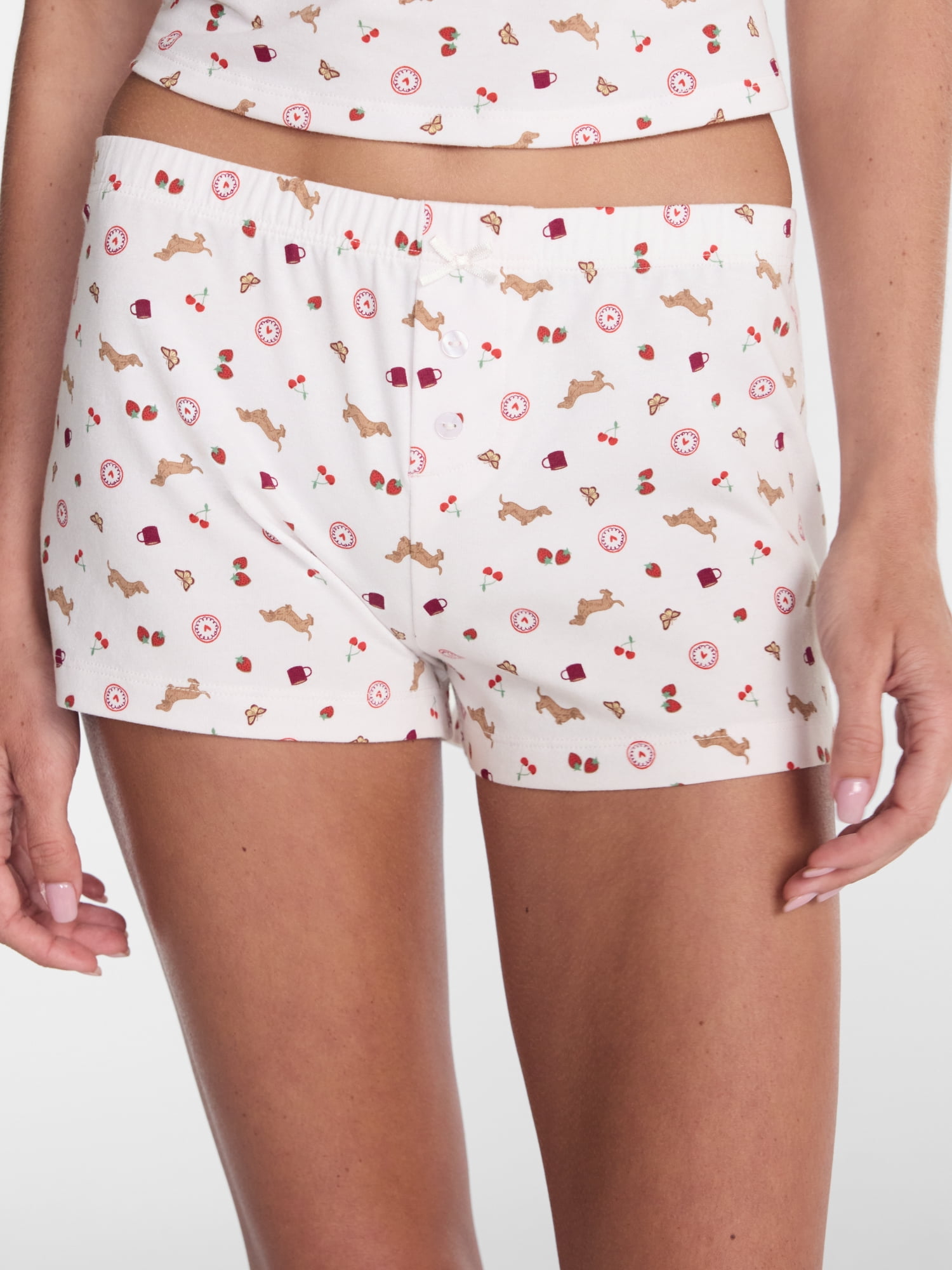 No Boundaries Cloud Core Low Rise Sleep Shorts, Women's XXS-3X