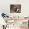 thumbnail image 5 of Susaid Football Loving Hamster Pattern Canvas Wall Decor Poster Framed Artwork Decoration for Bedroom Home Office Ready to Hang,Horizontal, 5 of 6