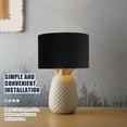thumbnail image 1 of QUMIIRITY Lamp Shade with Fabric Back Black for Living Room Use 1Set, 1 of 6