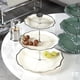 thumbnail image 1 of soporte para estante de alimentos Plato de exhibición de dulces, plato de servicio de frutas redondo multipropósito fácil de limpiar, soporte de L 3 niveles blanco BLESIY cesta de frutas de encimera, 1 of 8
