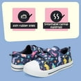 thumbnail image 6 of Kushyshoo Kids Canvas Shoes Colorful Dinosaurs Size 10 Toddler Girl, 6 of 8