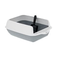 thumbnail image 3 of Caja de arena para gatos Suministros semi encerrados con litera suministros para mascotas Bandeja para mascotas Caja de arena de gato para viajes al, 3 of 8