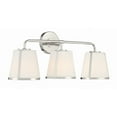 thumbnail image 2 of Crystorama Fulton 3 Light Polished Nickel Bathroom Vanity - 23.25'' W x 9.25'' H x 7.5'' D, 2 of 11