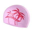 thumbnail image 2 of Seyurigaoka Adult PU Swimming Cap with Chic Print Waterproof Unisex Accessory, 2 of 6