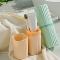 thumbnail image 3 of Soumake Portable Toothbrush Cup Large Capacity Detachable Modern Minimalist Travel Toothpaste Toothbrush Tumbler Holder Container Traveling Supplies, 3 of 8
