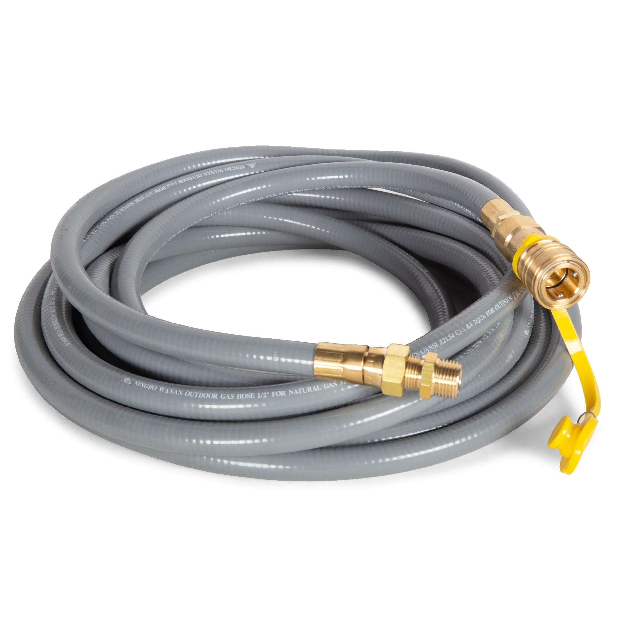 WEN GNA1225 Natural Gas Hose with Quick-Connector for Tri-Fuel Generators, 25 Feet x 1/2-Inch ID