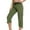 Army Green, variant on BLVB Capri Cargo Pants for Women Summer Casual Fashion Travel Hiking Pants Lightweight Comfy Cropped Capris with Pockets