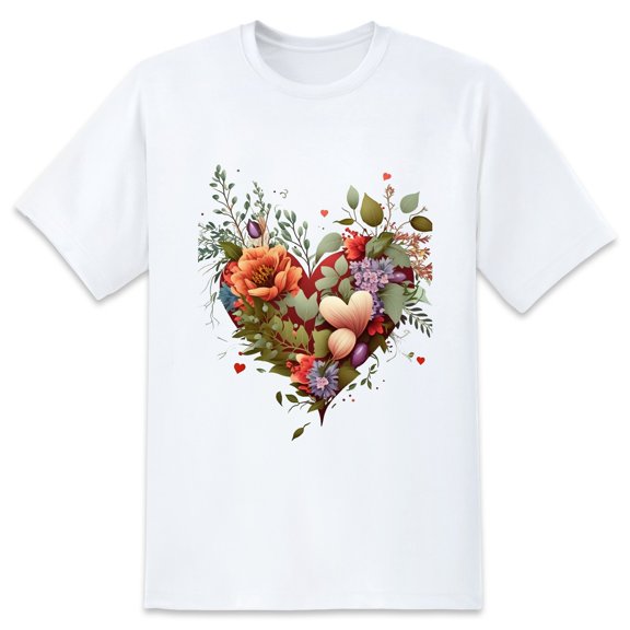 Men's Graphic TeeFlowers (1) Letter Print T-Shirts Round Neck Short Sleeves Sizes XS-5XL Summer Daily Casual Tops