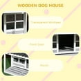 thumbnail image 4 of PawHut Outdoor Dog House for Large Dogs w/ Porch, Roof, Windows, 4 of 9