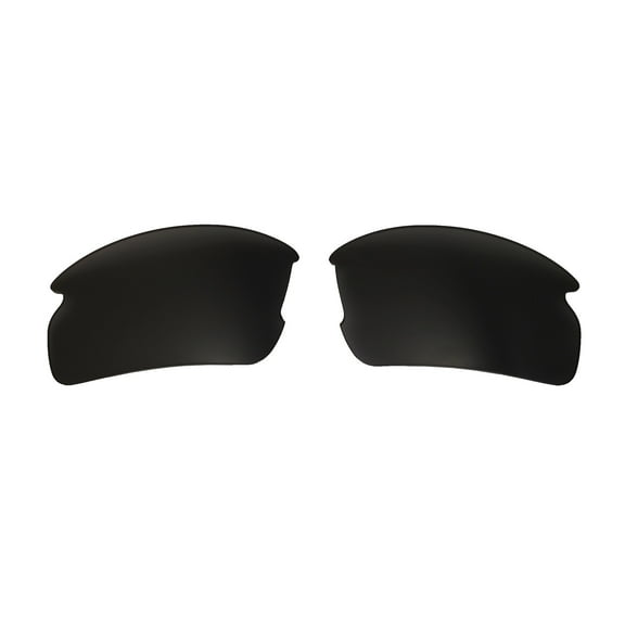 Walleva Black Replacement Lenses for Oakley Flak 2.0 Sunglasses